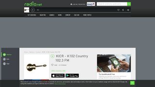 
                            13. KICR - K102 Country 102.3 FM radio stream - Listen online for free