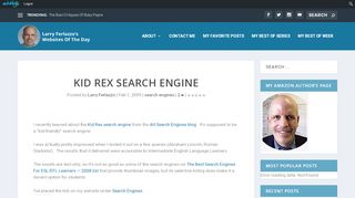 
                            7. Kid Rex Search Engine | Larry Ferlazzo's Websites of the Day...