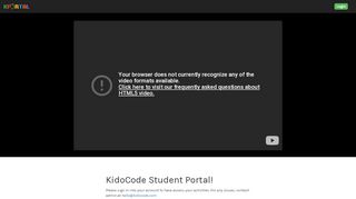 
                            1. KidoCode - Student Portal