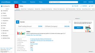 
                            7. Kidos | Crunchbase