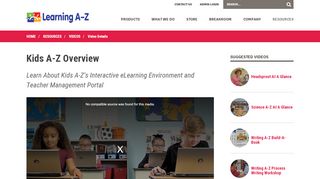 
                            7. Kids A-Z Overview Video - Learning A-Z