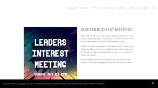 
                            8. Kids Camp - Leaders Interest Meeting — Relate Church