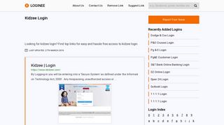 
                            11. Kidzee | Login