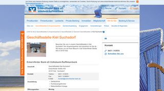 
                            8. Kiel Suchsdorf - Eckernförder Bank eG Volksbank-Raiffeisenbank