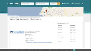 
                            9. Kieler Volksbank eG - Filiale Laboe - Öffnungszeiten - Cylex