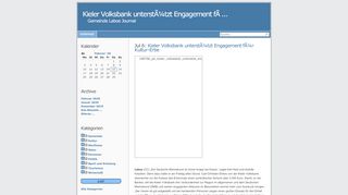 
                            13. Kieler Volksbank unterstÃ¼tzt Engagement fÃ¼r ... - Gemeinde Laboe