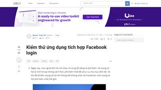 
                            7. Kiểm thử ứng dụng tích hợp Facebook login - Viblo