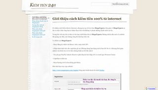 
                            10. Kiếm tiền 24h - Google Sites