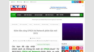 
                            4. Kiếm tiền cùng CPX24 Ad Network phiên bản mới 2015 - Kiếm tiền ...