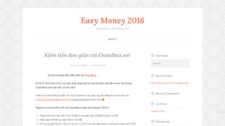 
                            13. Kiếm tiền đơn giản với Grandbux.net – Easy Money 2016