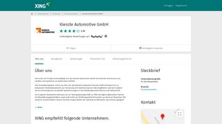 
                            5. Kienzle Automotive GmbH als Arbeitgeber | XING Unternehmen