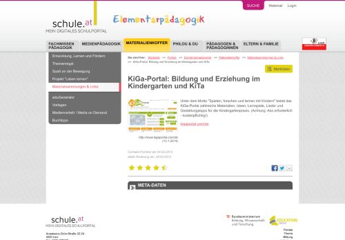 
                            2. KiGa-Portal: Bildung und Erziehung im Kindergarten und KiTa ...