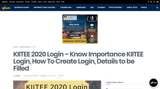 
                            8. KIITEE 2019 Login – Know Importance KIITEE Login, How To Create ...