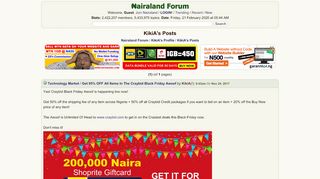 
                            6. KikiA's Posts - Nairaland Forum