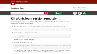 
                            10. Kill a Unix login session remotely