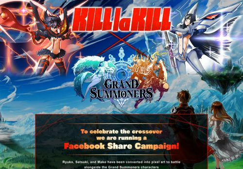 
                            1. KILL la KILL & Grand Summoners: Official Collaboration Website
