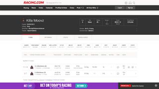 
                            12. Killa Moovz - Race Horse Profile RACING.COM