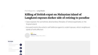 
                            13. Killing of British expat on Malaysian island of Langkawi ...