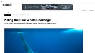 
                            9. Killing the Blue Whale Challenge | WIRED