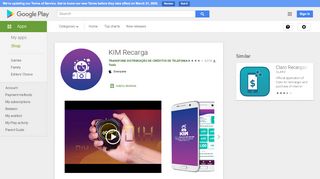 
                            2. KIM Recarga – Apps no Google Play