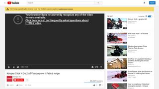
                            12. Kimpex Click N Go 2 ATV snow plow / Pelle à neige - YouTube