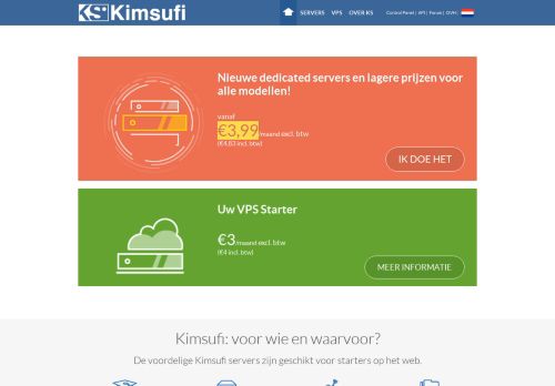 
                            8. Kimsufi: een voordelige dedicated server!
