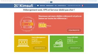 
                            3. Kimsufi : le serveur dédié pas cher !