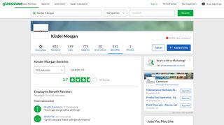 
                            6. Kinder Morgan Employee Benefits and Perks | Glassdoor