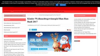 
                            1. Kinder Weihnachtsgewinnspiel Run Run Rudi 2017 › https ...