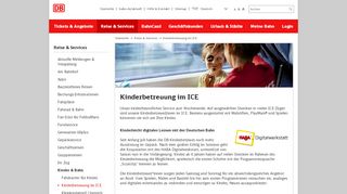 
                            12. Kinderbetreuer am Wochenende im ICE - Deutsche Bahn