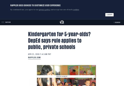 
                            10. Kindergarten for 5-year-olds? DepEd says rule applies to public ...