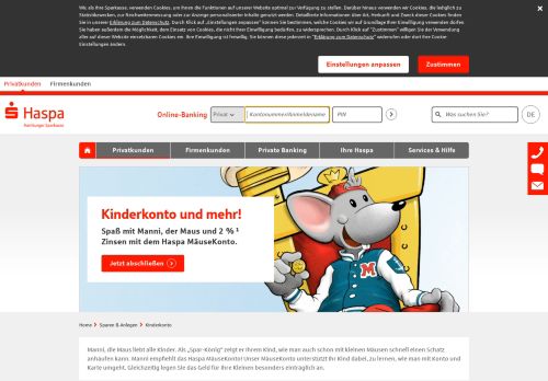 
                            9. Kinderkonto – Haspa Mäusekonto für Hamburgs Kinder