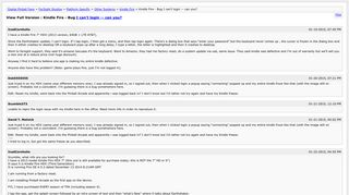 
                            8. Kindle Fire - Bug I can't login -- can you? [Archive] - Digital ...