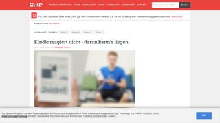 
                            11. Kindle reagiert nicht - daran kann's liegen - CHIP