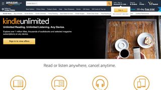 
                            8. Kindle Unlimited Sign Up - Amazon UK