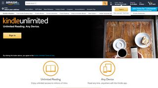 
                            1. Kindle Unlimited Sign Up - Amazon.in