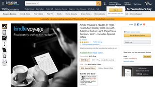 
                            12. Kindle Voyage E-reader – Amazon Official Site - Amazon.com