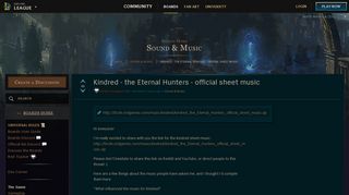 
                            2. Kindred - the Eternal Hunters - official sheet music - Boards ...