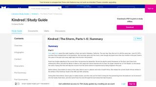 
                            12. Kindred The Storm Parts 1 6 Summary - Course Hero