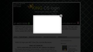 
                            5. KING CS login para NET Claro Sky Joinville Blumenau