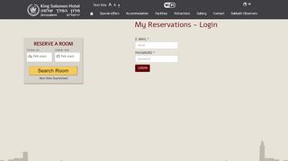 
                            7. King salomon chain - My Reservations - Login