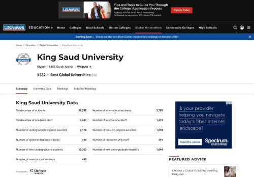 
                            12. King Saud University in Saudi Arabia | US News Best Arab ...