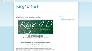 
                            7. King4D NET: King4d.com Togel Singapore – Laos