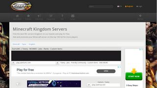 
                            12. Kingdom Minecraft Servers | TopG Servers List - Topg.org