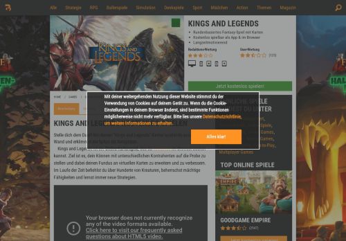 
                            4. Kings and Legends kostenlos spielen | Browsergames.de