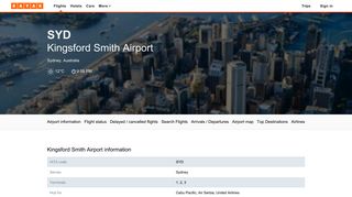 
                            12. Kingsford Smith Airport (SYD) - Flight Status, Maps & more - KAYAK