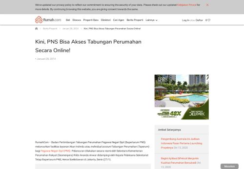 
                            9. Kini, PNS Bisa Akses Tabungan Perumahan Secara Online! | Pasar ...