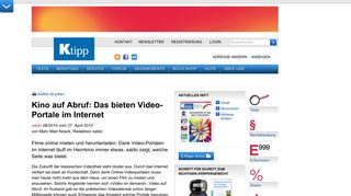 
                            4. Kino auf Abruf: Das bieten Video-Portale im Internet - Artikel - www ...