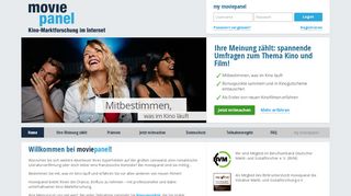 
                            4. Kinomarktforschung online - moviepanel.de