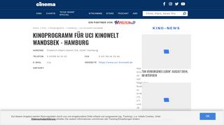 
                            10. Kinoprogramm für: UCI KINOWELT Wandsbek - Hamburg | cinema.de